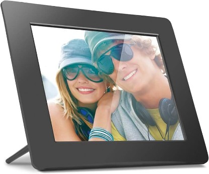 Picture of Aluratek 8 Inch LCD Digital Photo Frame with Auto Slideshow Using USB SD/SDHC (ADPF08SF) - Black