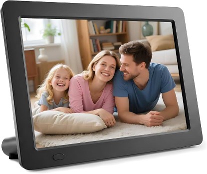 Picture of Sungale DPF710 7" Digital Photo Frame with Ultra Slim Design; Plug in SD card or USB Flash drive and enjoy HD slideshow