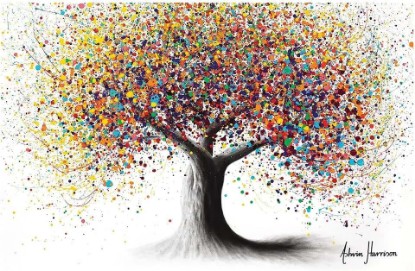 Picture of iCanvas Rainbow Soul Tree Gallery-Wrapped Canvas Giclée Wall Art Print by Ashvin Harrison