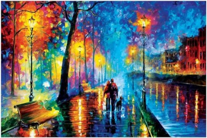 Picture of iCanvas Melody Of The Night Gallery-Wrapped Canvas Giclée Wall Art Print by Leonid Afremov