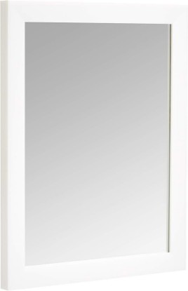 Picture of Amazon Basics Rectangular Wall Mount Mirror for Bedroom, Living Room, Entryway, Standard Trim, 16" x 20", White