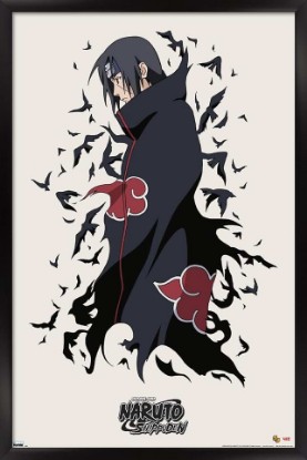 Picture of Trends International Naruto Shippuden - Itachi Wall Poster, 22.375" x 34", Black Framed Version