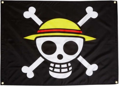 Picture of GE Animation GE-6468 One Piece Luffy's Straw Hat Pirate Flag Multi-colored, 31"