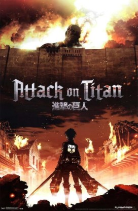Picture of Trends International Attack on Titan - Fire Wall Poster, 22.375" x 34", Unframed Version