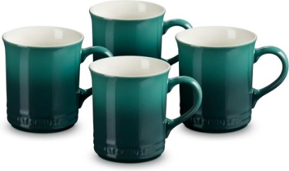 Picture of Le Creuset Stoneware Vancouver Mug, Set of 4, 14 oz. each, Artichaut