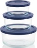 Picture of Pyrex Simply Store (3-Pack) Glass Food Storage Containers Set (2, 4, 7 Cup)