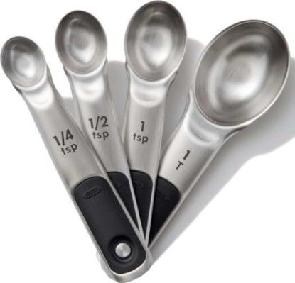 Picture of OXO Good Grips 4 Piece Stainless Steel Measuring Spoons with Magnetic Snaps