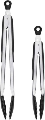 Picture of OXO Good Grips 2-Piece Tongs with Nylon Heads Set