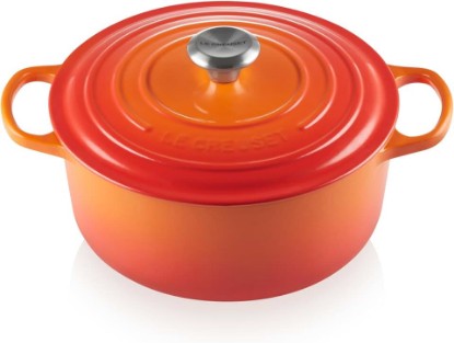 Picture of Le Creuset Enameled Cast Iron Round Dutch Oven, 5.5 qt., Flame