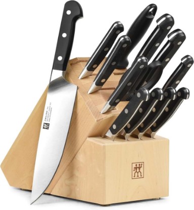Picture of ZWILLING Pro 14-piece Knife Set - Made in Germany - Birchwood Block