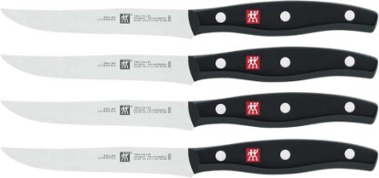 Picture of ZWILLING Twin Signature Steak Knife Set of Four, Razor-Sharp, Made in Company-Owned German Factory with Special Formula Steel perfected for almost 300 Years, Dishwasher Safe