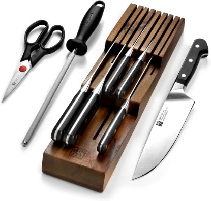Picture of ZWILLING Pro Knife Set - 9 Piece with In-Drawer Block