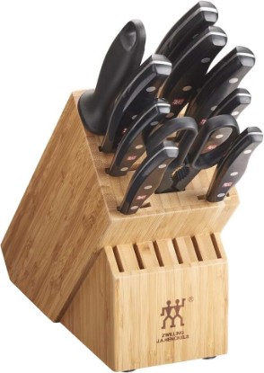 Picture of ZWILLING Twin Signature 11-Pc Knife Set, Friodur Ice-Hardened Blades | Made in Company-Owned German Factory with Special Formula Steel. Dishwasher Safe, Comfortable Grip for Effortless Meal Prep.