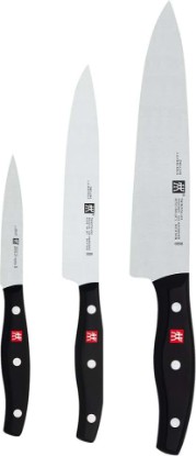 Picture of ZWILLING Twin Signature 3-Pc Knife Set Made in Germany | Ultra Sharp Blades Made with Special Formula Friodur Ice Hardened Steel for Durability. Dishwasher Safe and Comfortable Grip.