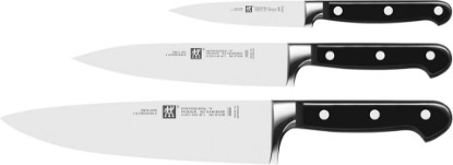 Picture of ZWILLING Professional S J.A Henckels 3 Piece Knives Set, Black/Stainless Steel (35602-000-0)
