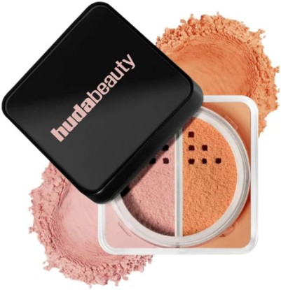 Picture of H.U.D.A - Blurring Face Powder, Long-Lasting, Flawless Look | Pink Pumpkin - (deep rosy pink) (deep salmon peach)