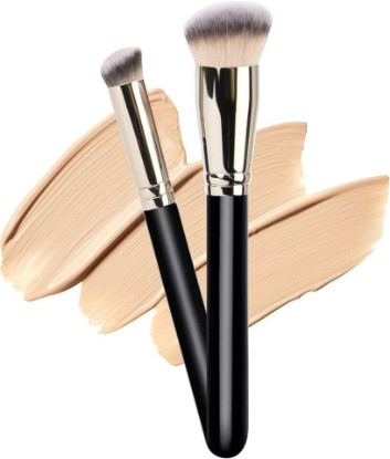 Picture of Makeup Brushes DPOLLA Pro Foundation Brush and Flawless Concealer Brush Perfect for Any Look Premium Luxe Hair Contour Brush Perfect for Blending Liquid,Buffing,Cream,Sculpting,Mineral Makeup
