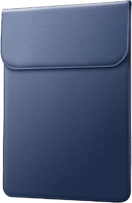 Picture of JETech Slim Laptop Sleeve for 14-Inch Devices, Navy | For MacBook Neo (A18 Pro), MacBook Pro 14"(M5-M1, 2026-2020), Slim Lightweight Design, PU Leather Material