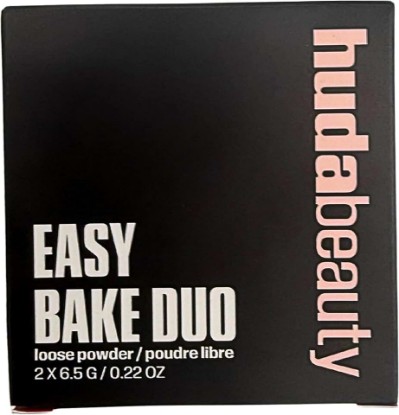 Picture of Huda Easy Bake Loose Powder Duo - Cherry Peach (Cherry Blossom Cake & Peach Pie) - 2 x 6.5g / 2 x 0.22oz Mini Setting Powder Set