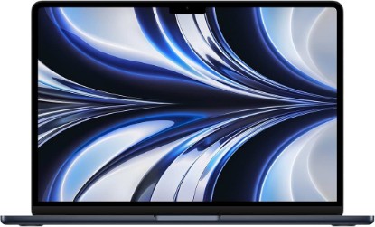 Picture of Apple 2022 MacBook Air with Apple M2 Chip, 13-inch, 8GB RAM, 256GB SSD Storage, Midnight (Renewed)