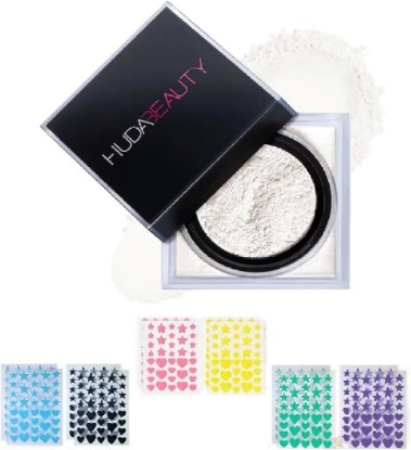 Picture of H.U.D.A BEAUTY E- Bake Loose Baking & Setting Powder 0.71 oz / 20 g (Sugar Cookie, Standard) + Bonus Acne Patch (36 Pieces)