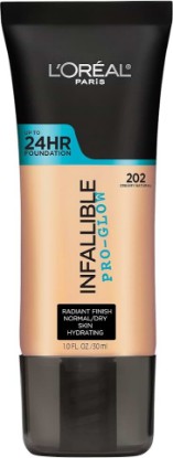 Picture of L'Oreal Paris Makeup Infallible Up to 24HR Pro-Glow Foundation, Creamy Natural, 1 fl oz.
