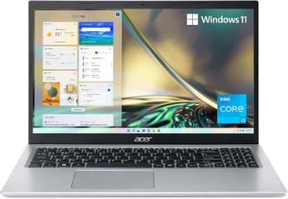 Picture of Acer Aspire 5 A515-56-347N Slim Laptop - 15.6" Full HD IPS Display - 11th Gen Intel i3-1115G4 Dual Core Processor - 8GB DDR4-128GB NVMe SSD - WiFi 6 - Amazon Alexa - Windows 11 Home in S Mode,Silver
