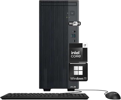 Picture of ASUS V500 Home & Business Desktop Computer Intel Core i7 (24 MB Cache, Up to 4.9GHz), 32GB RAM, 1TB PCIe SSD, Display Port, WiFi 6, HDMI, Keyboard & Mouse, 2-Monitor Support 4K, Windows 11
