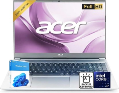 Picture of Acer Aspire Lite 15.6" FHD Business Laptop • 2026 Edition • Intel Core i7-1255U up to 4.7GHz • 32GB RAM • 1TB SSD • Backlit Keyboard • Wi-Fi 6 • Iris Xe Graphics • Webcam • Windows 11 Pro