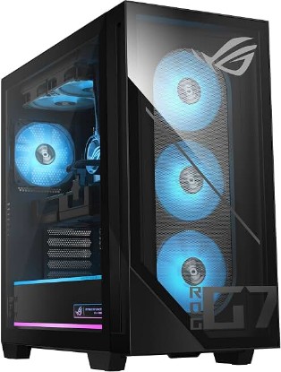 Picture of ASUS ROG G700 Gaming Desktop PC - Intel Core Ultra 9 285K Processor, 1TB NVMe SSD, 64GB RAM, NVIDIA GeForce RTX 5070 Ti 16GB, Liquid Cooling, RGB Lighting, Backlight Keyboard & Mouse, Windows 11 Pro