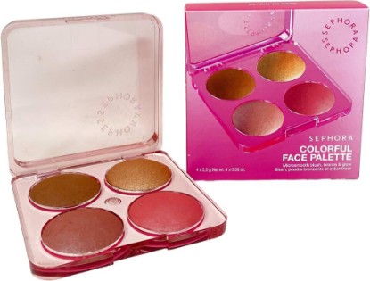 Picture of SEPHORA COLLECTION Colorful Face Bronzer, Blush & Highlighter Palette - 03 tan to deep (.08 Oz)