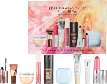 Picture of SEPHORA Favorites Limited Edition Vacay All Day 9-Piece Makeup & Skincare Value Set