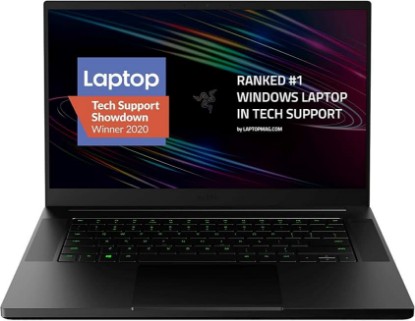 Picture of Razer Blade 15 Base Gaming Laptop 2020: Intel Core i7-10750H 6-Core, NVIDIA GeForce RTX 2060, 15.6" FHD 1080p 144Hz, 16GB RAM, 512GB SSD (Renewed)