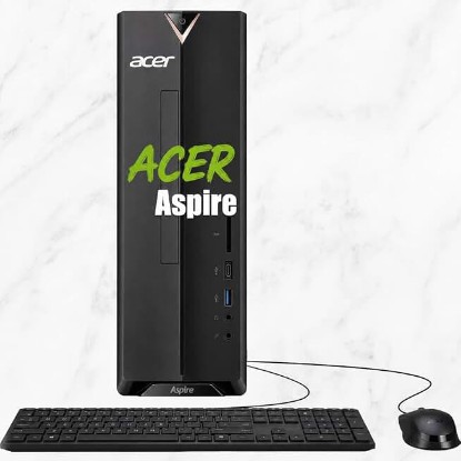 Picture of Acer Aspire SFF 8L Desktop Computer | Intel Multi-Core CPU | 8GB RAM, 256GB PCIe SSD | WiFi 6E | Intel UHD Graphics | 4K Display Support, Wired Keyboard & Mouse