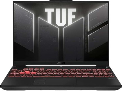 Picture of ASUS TUF Gaming A16 Laptop: AMD Ryzen 7 7445HS, 16" Full HD+ 145Hz Display, NVIDIA GeForce RTX 4050, 16GB DDR5 RAM, 512GB SSD, Backlit Keyboard, Windows 11 ENERGY STAR