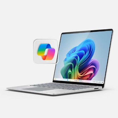 Picture of Microsoft Surface Laptop (2024), Windows 11 Copilot+ PC, 13.8" Touchscreen Display, Snapdragon X Elite (12 core), 16GB RAM, 512GB SSD Storage, Platinum ENERGY STAR EPEAT