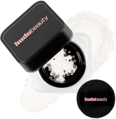 Picture of H.U.D.A - Mini E@sy Bake Loose Baking & Setting Powder - Color: Sugar Cookie - (fair to tan skin tones. neutral undertones for ultra-brightening) - Size: (0.21 oz/6 g)