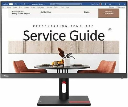 Picture of Lenovo ThinkVision S24i-30 24" Class Full HD LED Monitor - 16:9 - Raven Black
