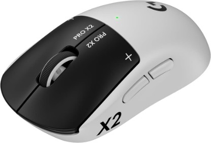 Picture of Logitech G PRO X2 SUPERSTRIKE Wireless Gaming Mouse - Black/White | Customizable Rapid Trigger Magnetic Analog Switches, Adjustable Click Haptics, 61g Lightweight, USB-C, <8K, For PC/Mac