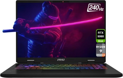 Picture of msi Crosshair A16 Gaming Laptop, AMD Ryzen 9-8940HX, 32 GB DDR5 RAM, 1 TB PCIe SSD, 16'' QHD+ (2560x1600) 240Hz Display, Nvidia G-Force RTX 5060, 24-Zone RGB Backlit Keyboard, W11 Home, Cosmos Gray