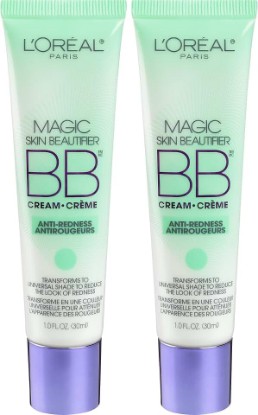 Picture of L'Oréal Paris Makeup Magic Skin Beautifier BB Cream Tinted Moisturizer, Anti-Redness, 1 fl oz, 2 Count