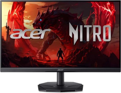 Picture of Acer Nitro 24.5in FHD 1920x1080 200Hz Gaming Monitor KG251Q X3biip | 0.5ms, AMD FreeSync Premium, sRGB 99%, 2xHDMI, DisplayPort, VESA Mountable, Bluelight Filter, Flickerless Technology