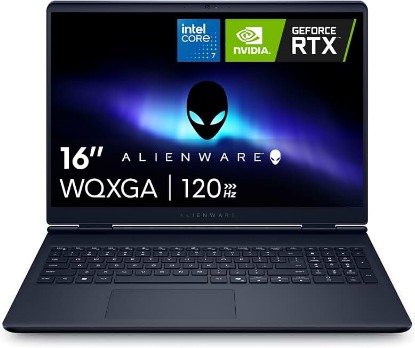 Picture of Alienware 16 Aurora Gaming Laptop, NVIDIA RTX 5060, Intel Core 7 240H | 2560x1600 Display, 120Hz, 16:10, 16GB DDR5 RAM, 1TB SSD, Windows 11 Home, Backlit Keyboard, Blue