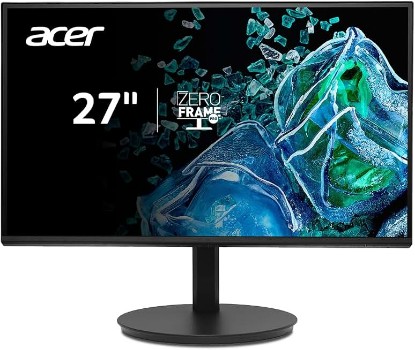 Picture of Acer 27in FHD 1920x1080 IPS 120Hz Office Monitor CB272 Gbmiprux | 1ms, AdaptiveSync, sRGB 99%, HDMI, DisplayPort, USB-C 90W, Ergo Stand, Speaker, VESA Mountable, Bluelight Filter