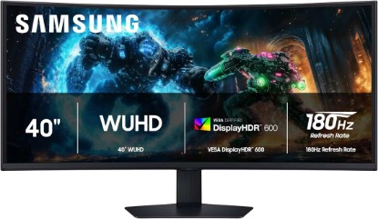 Picture of Samsung 40” Odyssey G7 (G75F) Series WUHD Curved Gaming Monitor | 180Hz, 1ms Response Time (GtG), VESA DisplayHDR™ 600, AMD FreeSync™ Premium Pro (LS40FG75DENXZA), 2025