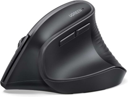 Picture of UGREEN Ergonomic Wireless Mouse, Bluetooth & 2.4G Wireless, Quiet Clicks | 1000/1600/2000/4000 DPI, Up to 3 Device Connectivity, 6 Buttons, Multi-system compatibility, for Laptop, Desktop, PC