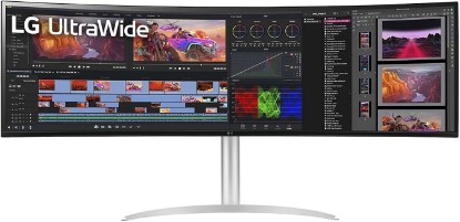 Picture of LG 49BQ95C-W 49" Monitor, TILT Height Swivel, White ENERGY STAR