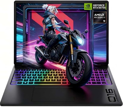 Picture of HP Omen Max 16" 240Hz Ryzen AI 9 HX 375 & 5070 Ti Gaming Laptop, 32GB + 1TB | DDR5, WQXGA (2560 * 1600) IPS Display, NPU Up to 55 TOPS, Omen Tempest Cooling Pro, Full-Size RGB Keyboard, Win 11 Home