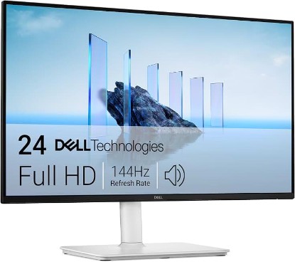 Picture of Dell 24 Plus Monitor - S2425HSM - 23.8-inch FHD (1920x1080) 144Hz 1ms Display, 2 x 3W Speakers, HDMI Connectivity, Height/Tilt/Pivot/Swivel Adjustability, AMD FreeSync - Ash White ENERGY STAR