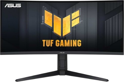Picture of ASUS VG34VQL1B TUF 34 Inch Curved Gaming Monitor - WQHD (3440x1440), 165Hz, 1ms, Extreme Low Motion Blur, FreeSync Premium, Eye Care, Height Adjustable, DisplayHDR 400, DisplayPort, HDMI, USB